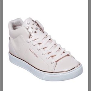 Skechers rose gold rhinestone sneaker
